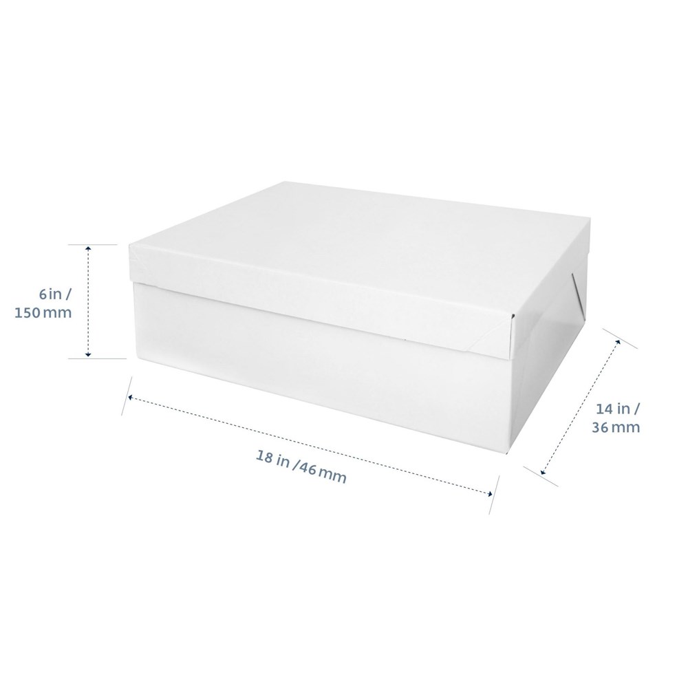 1/2 Slab Cake Box SR (10) - (18x14x6)