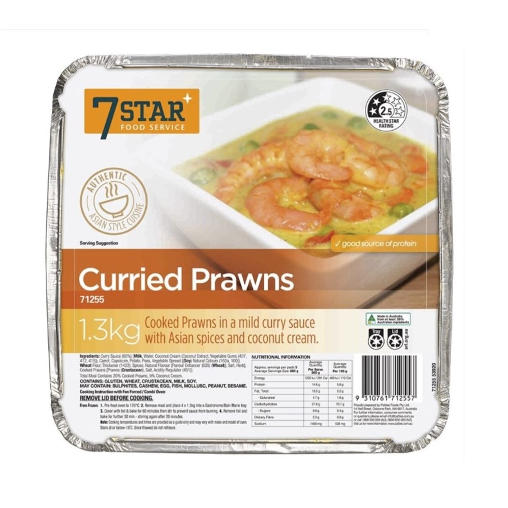 Curried Prawns 1.3kg