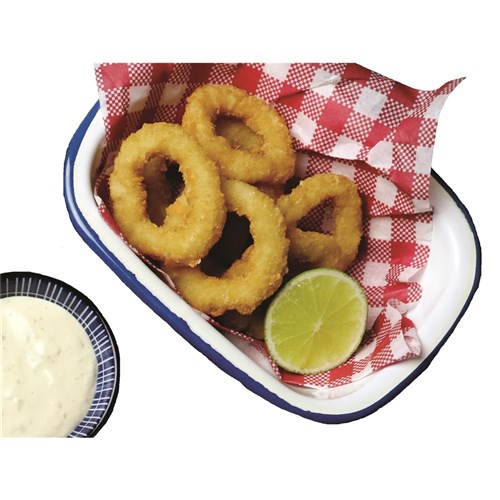 Crumbed Natural Squid Calamari Rings 1kg