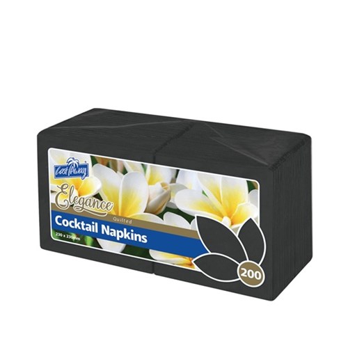 Napkin Cocktail Black 2ply (100)