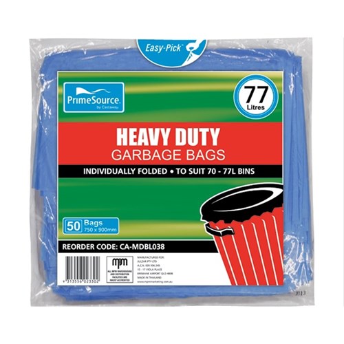 Garbage Bags Blue 77lt (50)