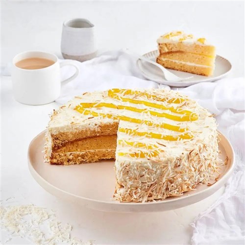 Coconut & Mango Torte 10" Round (Precut 14)