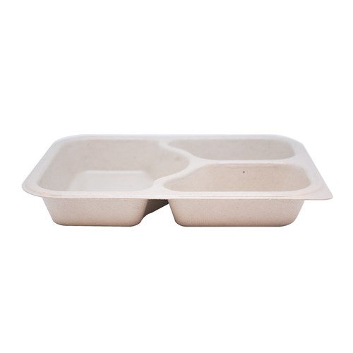 3 Part Shallow Pulp Tray Container (480)