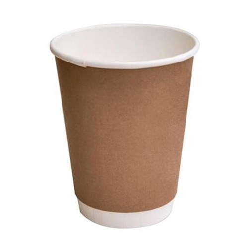 12oz Brown Double Wall Cups (25)