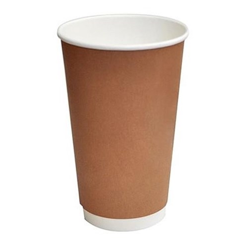 16oz  Brown Double Wall Cups (25)