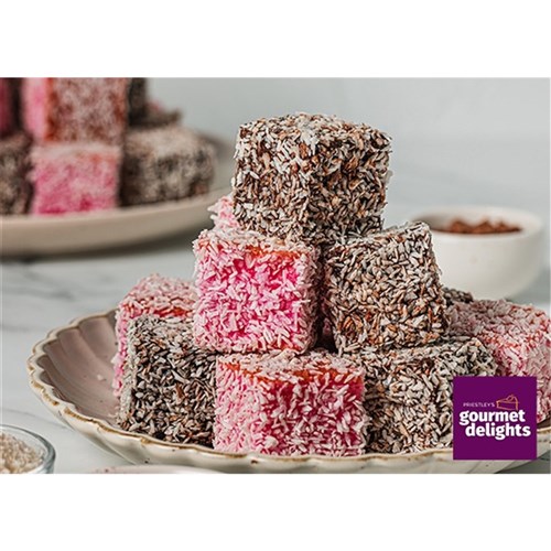Lamington Choc/Rasp 4cm (48)