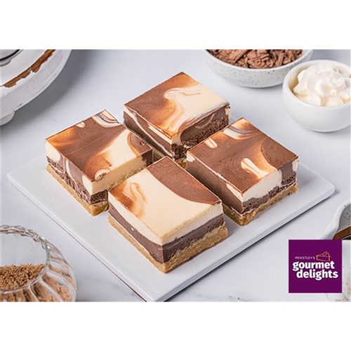 GF Choc Vanilla Cheesecake Slice 029 (15cut)