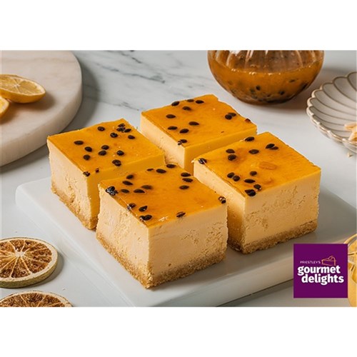 Lemon & Passion Cheesecake Slice GF 285 (15cut)