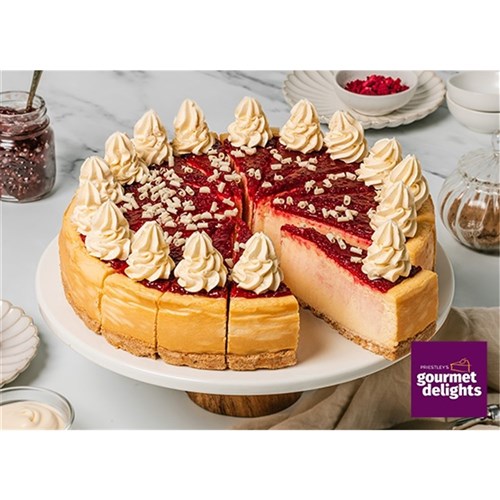 Raspberry New York Cheesecake Round (16cut)