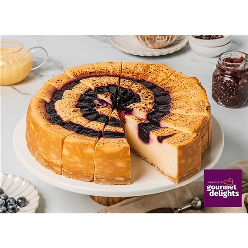 Blueberry Brulee Cheesecake Round (16cut)