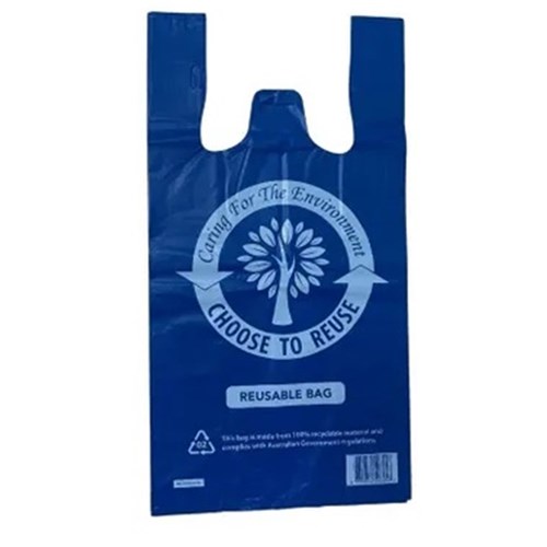 Medium Blue Singlet Bags (100)