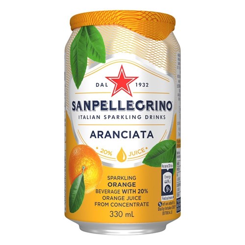 SP Aranciata Can 330ml (24)