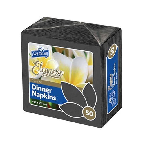 Elegance Dinner Napkins Black (500)