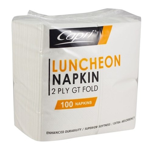 Luncheon 2 ply Napkin white GT Redifold 100 (20)