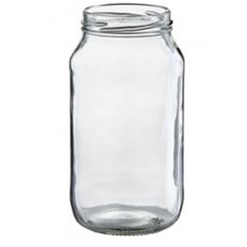 500ml Glass Round Jar with 63mm Twist Neck (24)