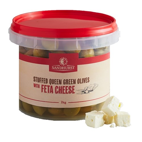 Queen Green Olives with Feta 2kg