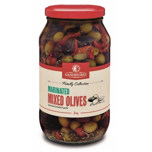 Marinated Whole Mixed Olives 2kg (6)