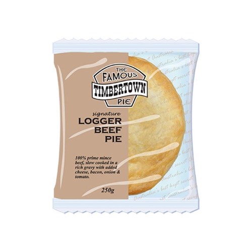 Logger Pie (steak,cheese,bacon,tomato,onion) 220g