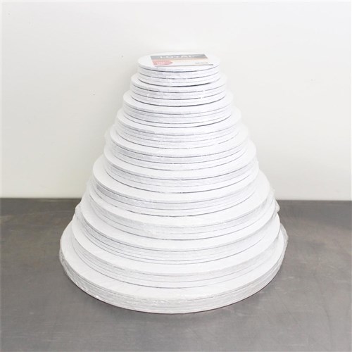 10" Masonite White Round Boards (5pkt)