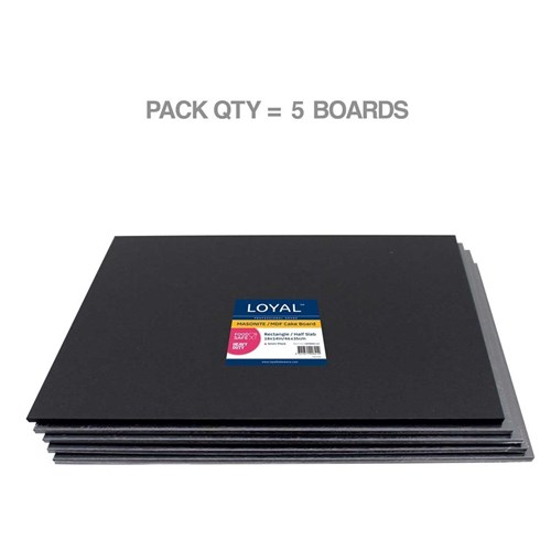 18" x 14" Masonite Rectangle Black Board (5pkt)