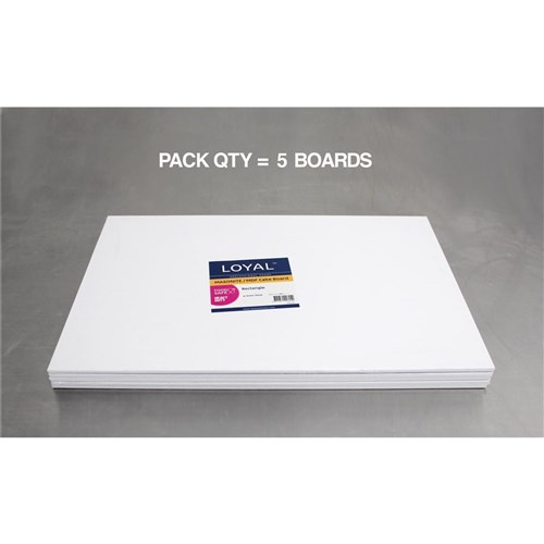 18" x 14" Masonite White Rectangle Boards (5pkt)