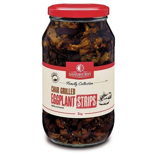 Char Grilled Eggplant Strips 2kg