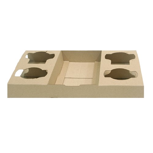 4 Cup Cardboard Drink Tray with Perforation (100)