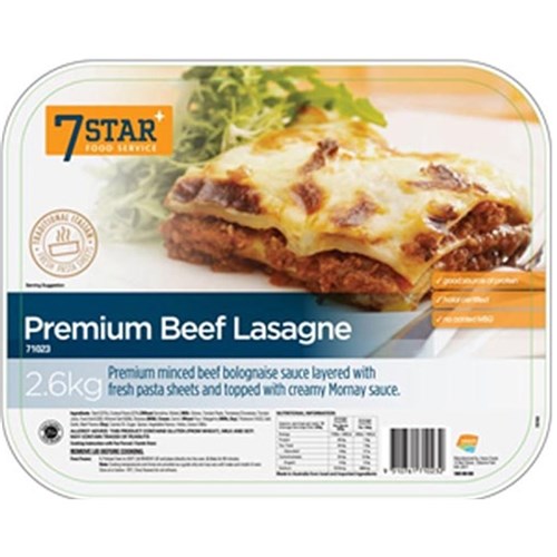 Lasagne Beef 2.6kg 