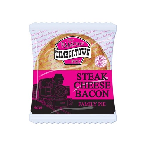 Family Steak Cheese & Bacon Pie 650g (10)