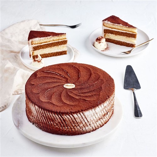 Tiramisu Cake Round (14 cut)