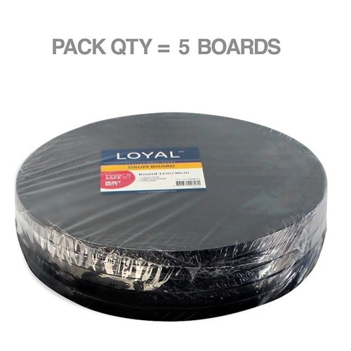 16" Drum Round Black Boards (5/pkt)