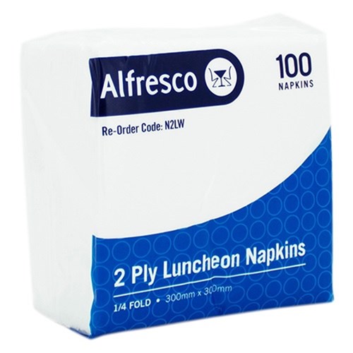 2ply Luncheon 1/4 Fold Napkins (100)