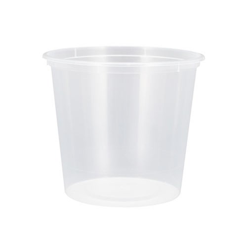 710ml Clear Round Containers (50)