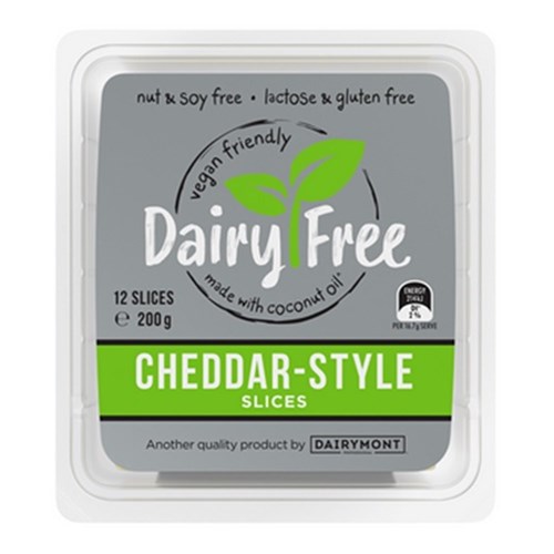 Dairy Free Cheddar Style Slices 200g (12)