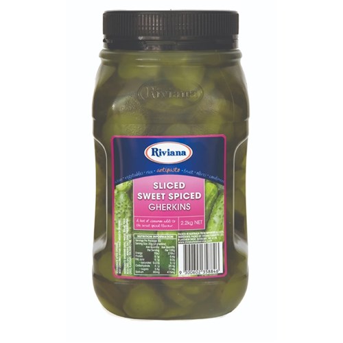 Sliced Sweet Spiced Gherkins 2.2kg