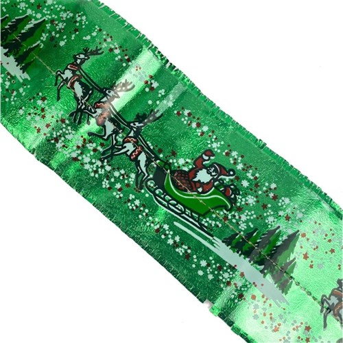 Green Xmas Cake Frill Roll 23metres