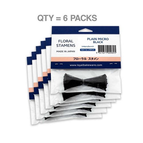 Floral Stamen Black Micro (6pkt)