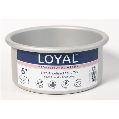 Elite Anodised Cake Tin Round 6"