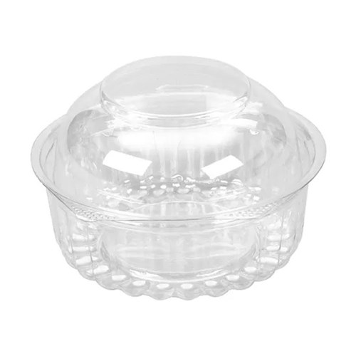 8oz Clear Bowl with Hinged Dome Lid (50)
