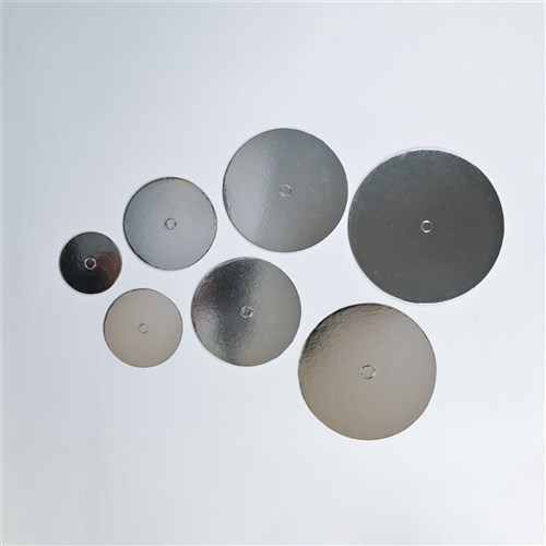 6" Perforated Round Silver Cakeboard (10/pkt)