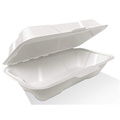 Sugar Cane Snack Clam Shells 8.5"x5"x3" (50) 