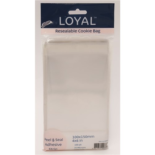 Resealable Cookie Bag 100x150mm (100)