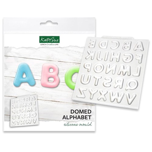 Silicone Mould Domed Alphabet
