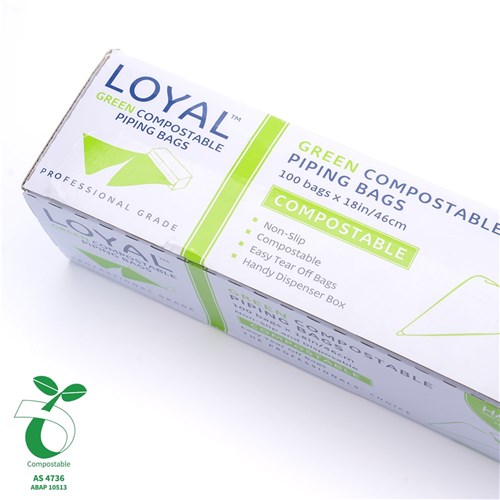 18" Compostable Green Piping Bags (100)