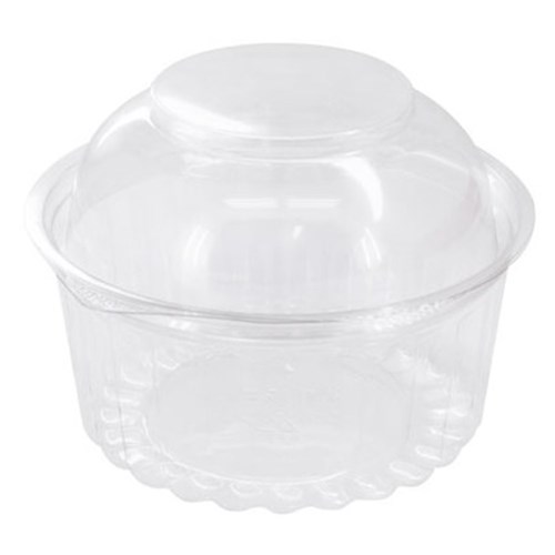 12oz Clear Bowl with Hinged Dome Lid (50)