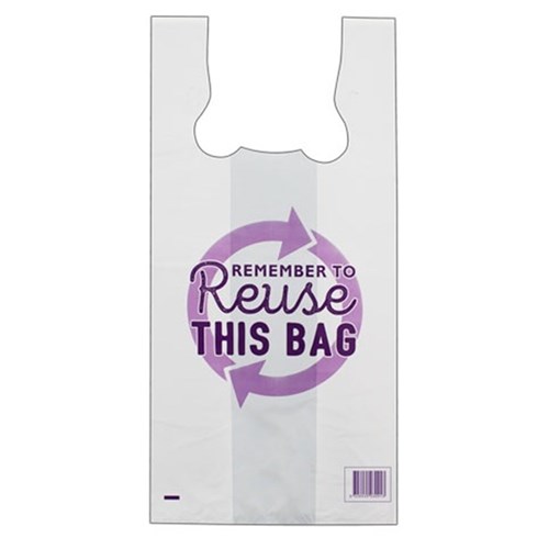 Printed Reusable Extra Large Singlet Bags (50)