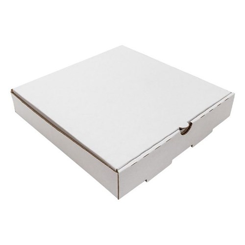 9" Plain White Pizza Boxes (50)
