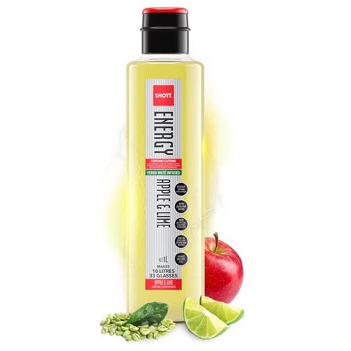 YERBA ENERGY Apple & Lime Concentrate 1ltr