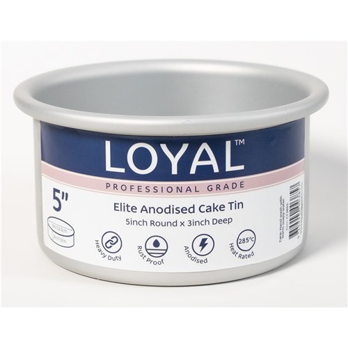 Elite Anodised Cake Tin Round 5"