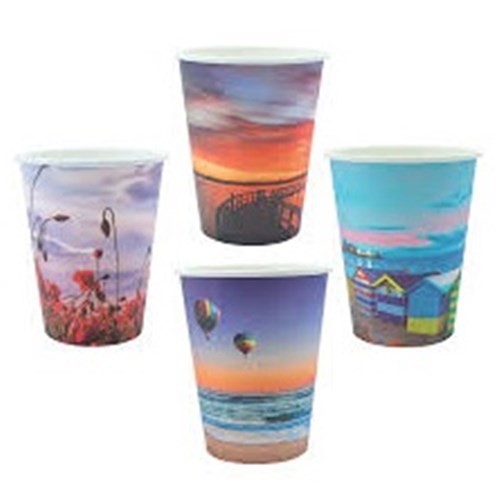 8oz Double Wall Postcard Coffee Cups (25) 